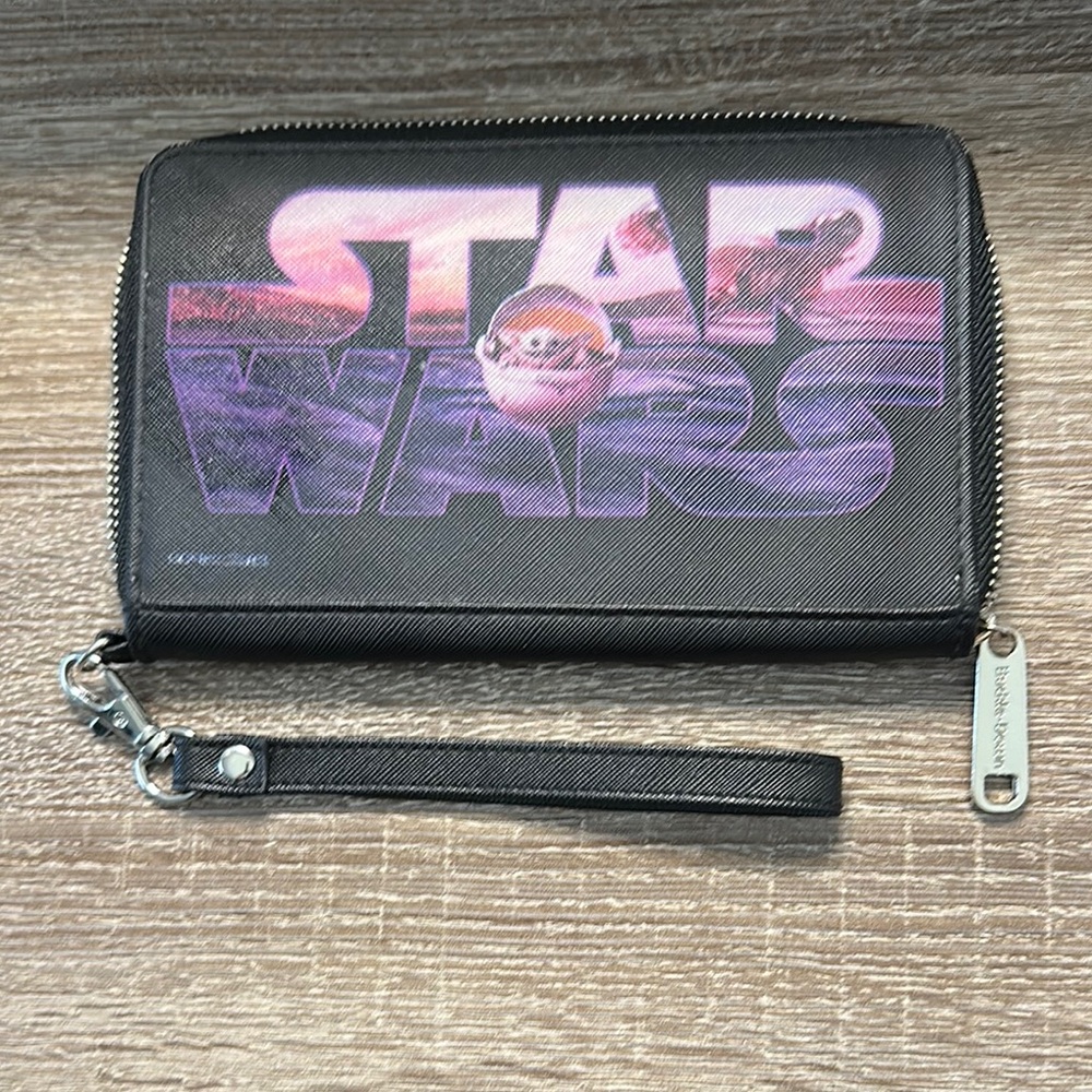 Star Wars Buckle-Down Wristlet Black and Purple  Wristlet Clutch